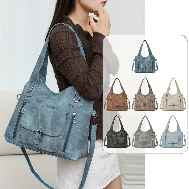 Retro Women's Single Shoulder Bag, Classic Vintage Casual Shoulder Handbag for Daily Wear
