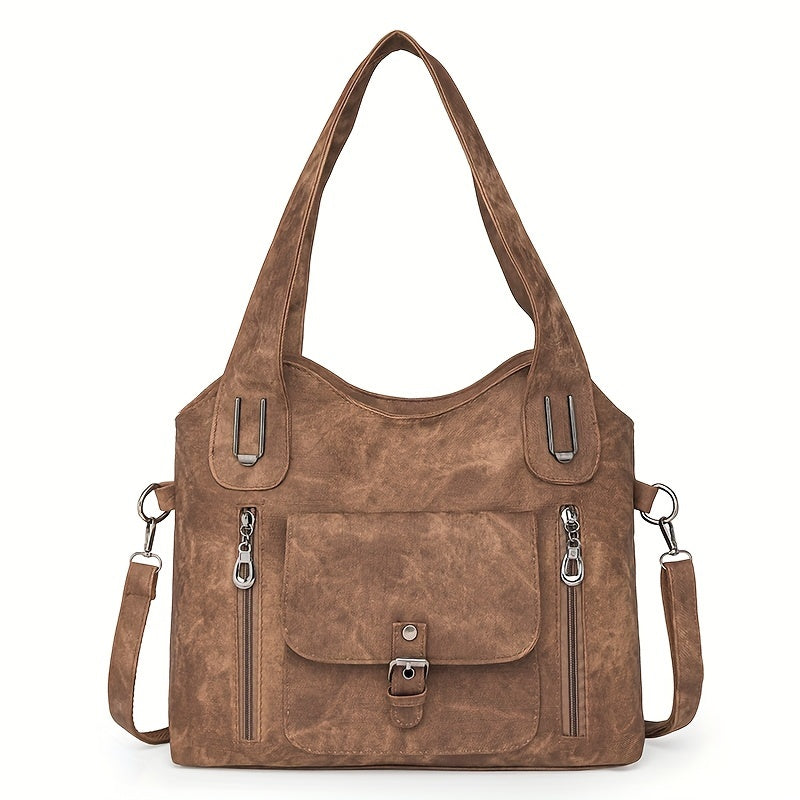 Retro Women's Single Shoulder Bag, Classic Vintage Casual Shoulder Handbag for Daily Wear